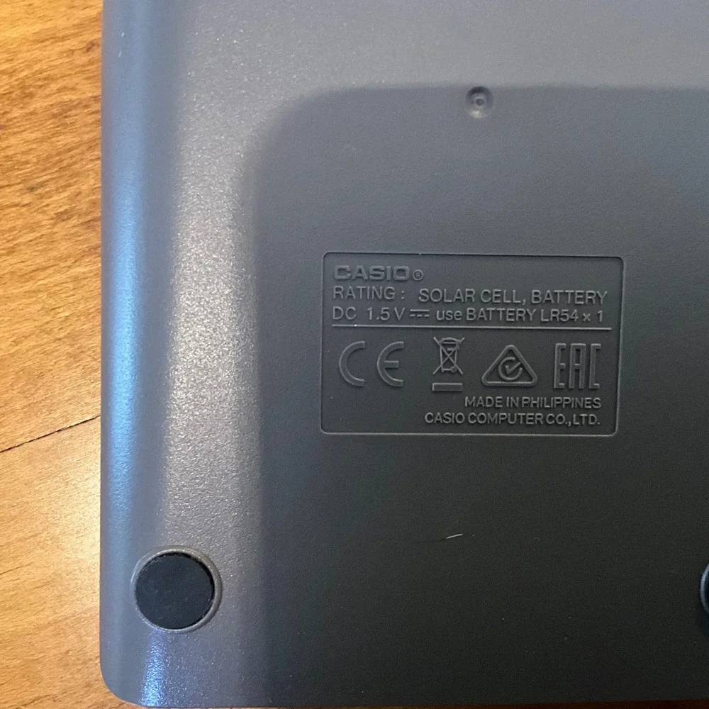 Casio MS-80B Solar Battery Powered Desktop Calculator Tax Functions‎ Works!
